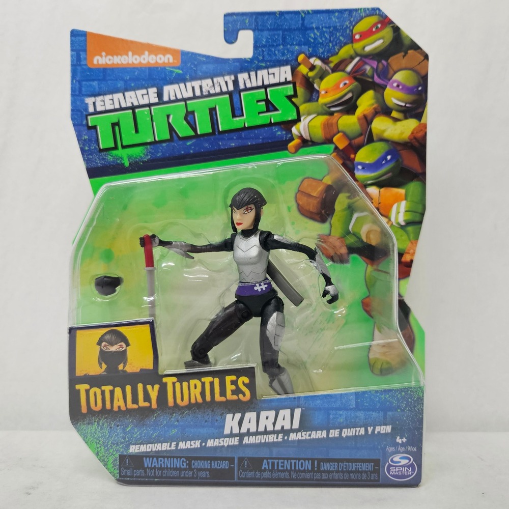 TMNT Totally Turtles Karai Action Figure Removable Mask Spin Master 2018 New‎